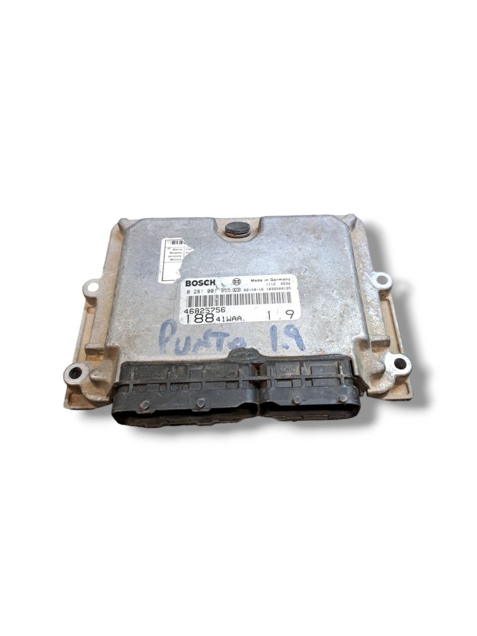 Centralina Ecu Motore Fiat Punto 188 1.9 Diesel (2003) COD:46825756 - F&P CRASH SRLS - Ricambi Usati