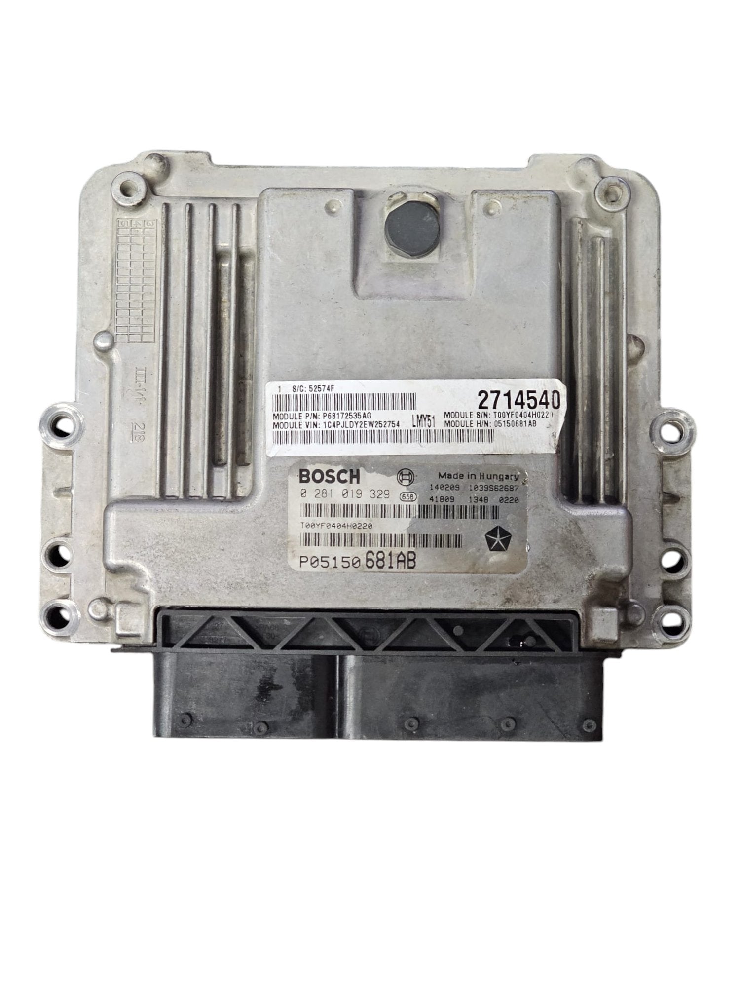 Centralina ECU Motore Jeep Cherokee KL 2.0 Diesel Cod:0281019329 (2013 - 2023) Codice Motore: Y - F&P CRASH SRLS - Ricambi Usati