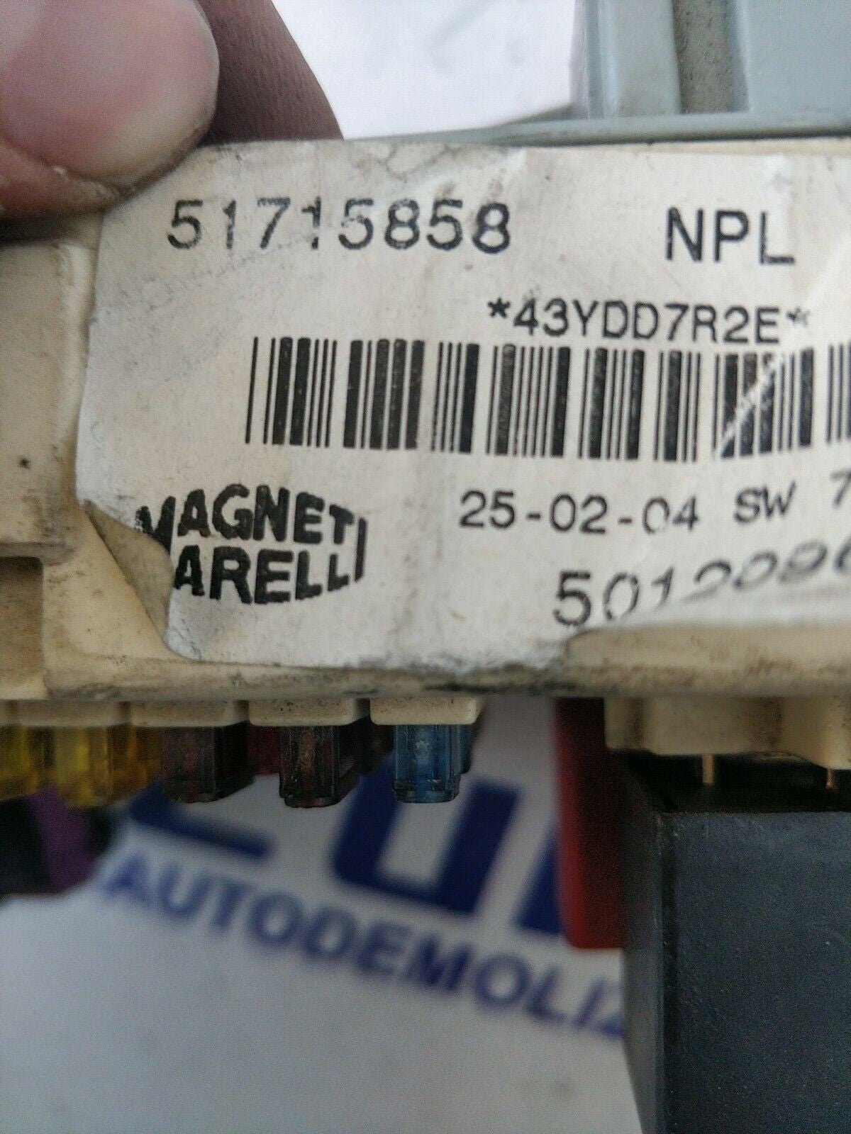 centralina portafusibili / box relè Fiat Stilo 1.9 jtd 46778898 51715858 npl - F&P CRASH SRLS - Ricambi Usati