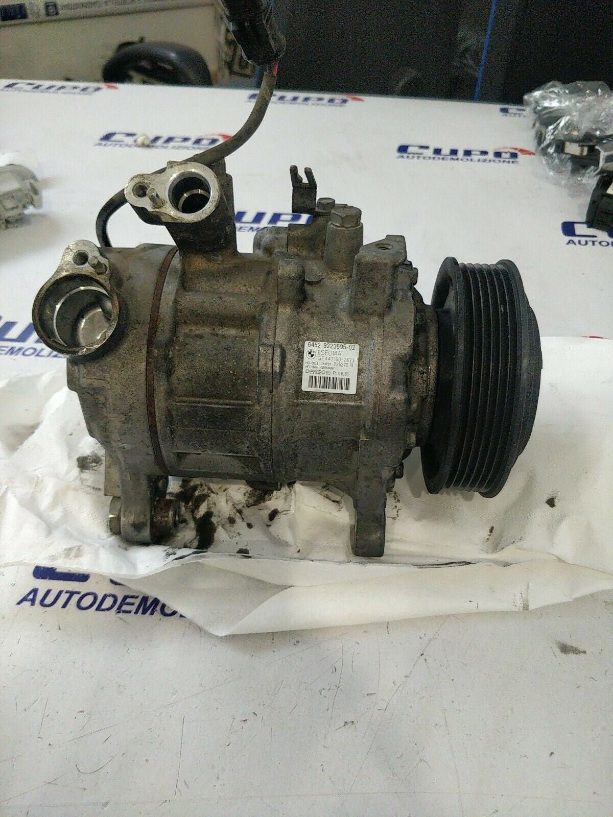 Compressore Aria Condizionata Bmw Serie 1 F20 3 F30 4 F32 2.0 Diesel 6452 9223695-02 - F&amp;P CRASH SRLS - Ricambi Usati