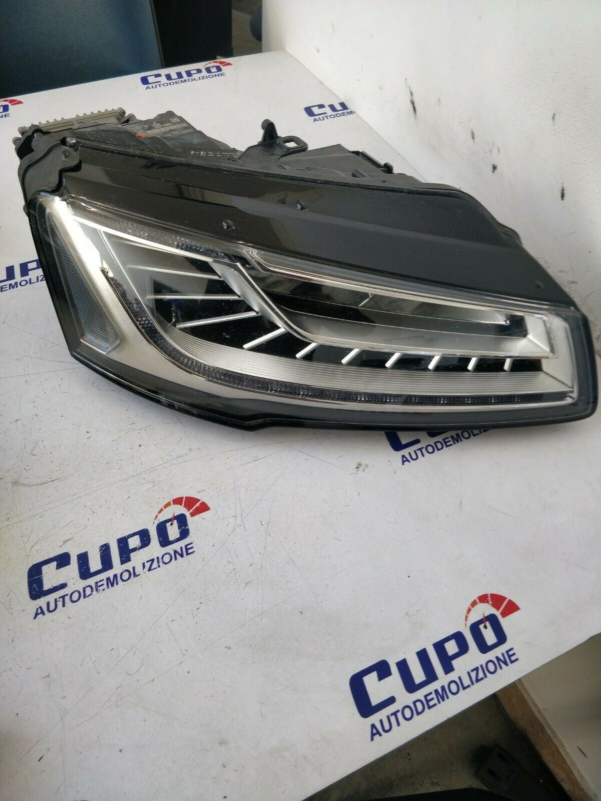 Faro Anteriore DX Audi A8 D4 4H0941034B Full Led (LHD) + Centralina Originale - F&amp;P CRASH SRLS - Ricambi Usati