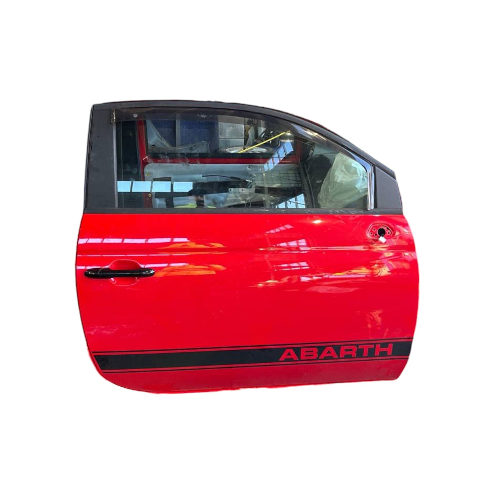 Porta / portiera / sportello anteriore destro rosso Fiat 500 (2007 - 2014) - F&P CRASH SRLS - Ricambi Usati