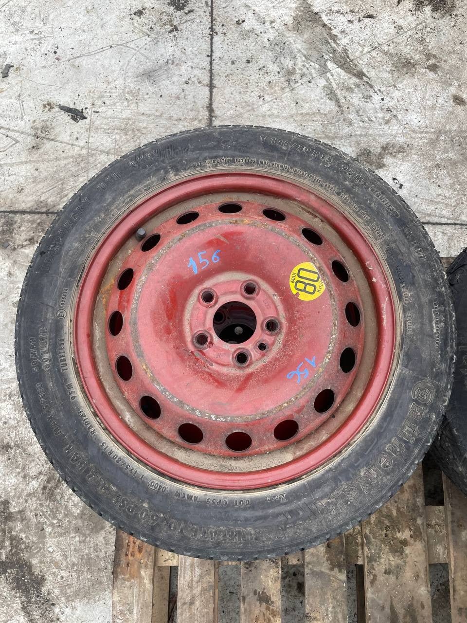 Ruotino di scorta Alfa Romeo 156 125/80 r15 - F&amp;P CRASH SRLS - Ricambi Usati