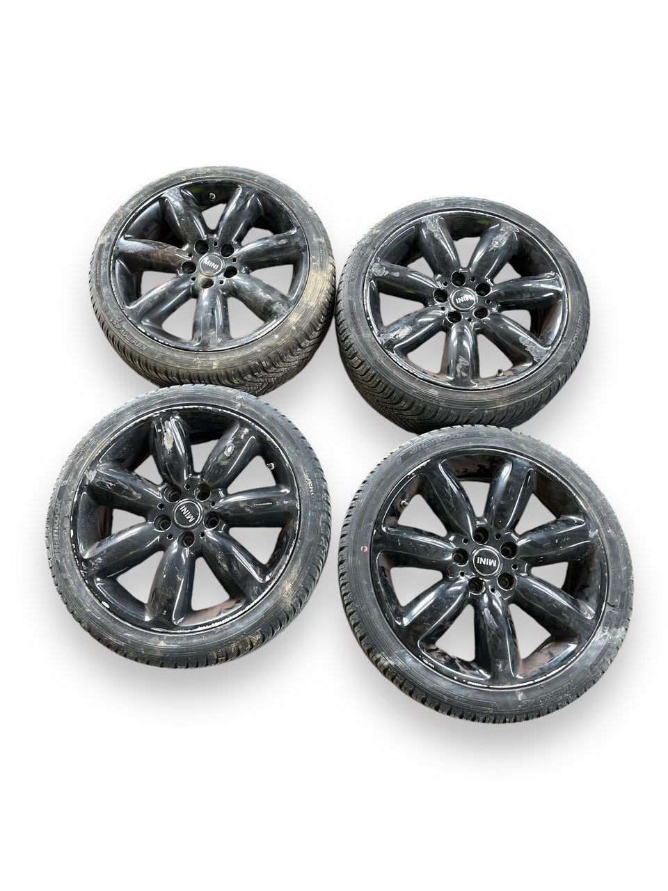 Set 4 cerchi in lega neri R18 Mini Clubman F54 (2015 - >) 225 / 40R18 - F&P CRASH SRLS - Ricambi Usati