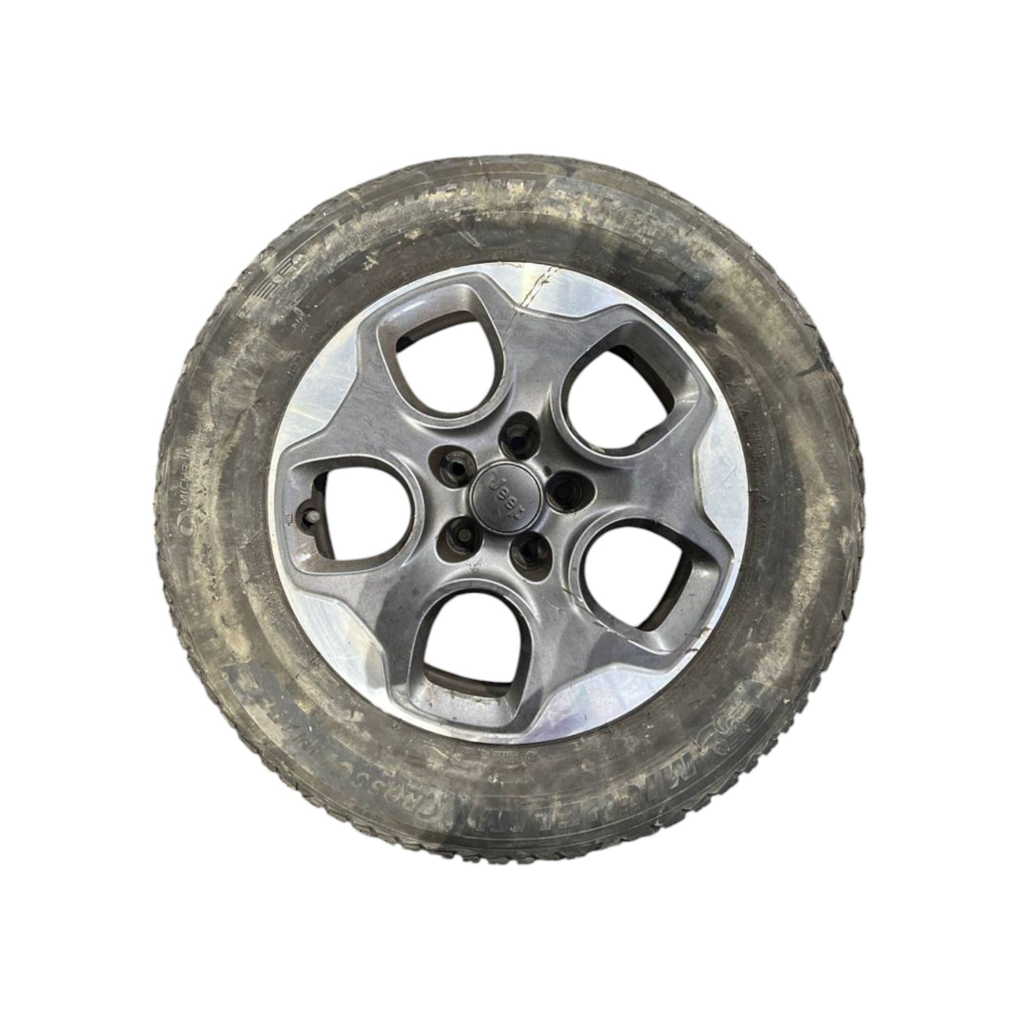 Set 4 cerchi R16 in lega con gomme Jeep Renegade (2014 - >) cod.735577528 215 / 65R16 - F&P CRASH SRLS - Ricambi Usati